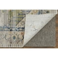 thumbnail image 4 of Feizy Melrose Transitional Distressed, Ivory/Green/Blue, 2'6" x 7'3" Runner Easy Care Stain Resistant Fade Resistant Bohemian & Eclectic Bordered Floor Rug for Living room Bedroom, 4 of 8