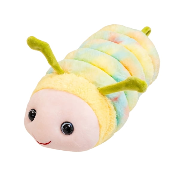 Stuffed Caterpillar Tie Dye Plush Toys, Cuddly Pastel Stuffed Animal for Student, Young and Young, Soft Hypoallergenic Plush for Nursery Decor Student Shower Gift