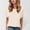 Beige, variant on Womens T Shirts Short Sleeves Crew Neck Basic Tees Summer Top Women's Clothes