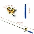 thumbnail image 2 of POLE WITH GOLDEN BAITCASTING REEL FATHER HUSBAND GIFT Red, 2 of 6