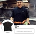 thumbnail image 3 of Unisex Short Sleeve Chef Uniform Basical Chef Catering Shirt for Bakery Food Service Restaurant Size XL (Black), 3 of 8