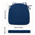 thumbnail image 3 of Removable Washable Office Chair Cushion Antiskid High Density Sponge Seat Pad U Shaped Booster Cushion With Straps For Sitting, 3 of 6