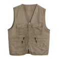 thumbnail image 3 of CENL Men's Multi Pocket Travelers Fishing Photography Director Casual Outdoor Vest, 3 of 9
