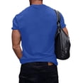 thumbnail image 4 of LNZGNM Men's America 250th Anniversary Shirts American Flag Crewneck T-Shirts Casual Short Sleeve Patriotic Shirt Gym Tees,Blue 2XL, 4 of 4