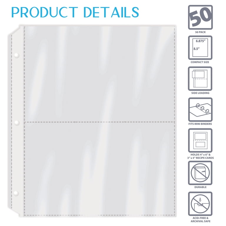 4x6 recipe card plastic sleeves 4x6 Recipe Card Protectors, 105 PACK Thick Recipe Card Covers Clear with 56  Divider Labels, Plastic Recipe Card Sleeves 1 Pockets Per Page Fit into 4 x  6 Recipe Box and Recipe Cards Holder: Home & Kitchen main image 0