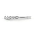 thumbnail image 2 of Araiya Fine Jewelry 10K White Gold Diamond Band Ring (1/20 cttw, I-J Color, I2-I3 Clarity) Size 5.5, 2 of 5