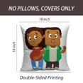 thumbnail image 2 of LALILO Throw Pillow Covers Happy Pregnant African Afro American Cushion Cover 18" x 18", 2 Pack, 2 of 6