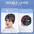 thumbnail image 6 of Honeii Paisley Print Kids Knit Beanie Watch Hat ,Knit Cap for Boys and Girls, 6 of 7