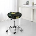 thumbnail image 7 of Round Bar Stool Seat Covers, MoonNight Sky Crow Elastic Round Chair Cover Stool Seat Slipcover Bar Stool Cushions Round Pad for 12-14 inch, 7 of 7