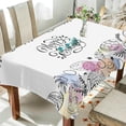 thumbnail image 4 of Coolnut Easter Bunny Eggs Tablecloth, Waterproof Washable Polyester Square Table Cover, Durable Tablecloth for Kitchen Dining Table Party Decor, 60"X 90", 4 of 7