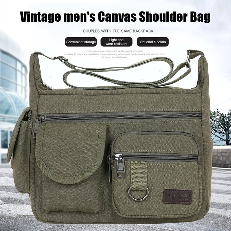 canvas leather messenger crossbody backpack organizer sling bag,canvas bag for men,crossbody bag for women,Black : Clothing, Shoes & Jewelry This Canvas Messenger Bag for Men is the perfect accessory for the modern man Maxwell Compact Waxed Canvas Messenger