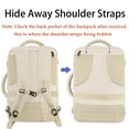 thumbnail image 4 of Mochila de viaje MATEIN Large impermeable antirrobo beige, 4 of 9