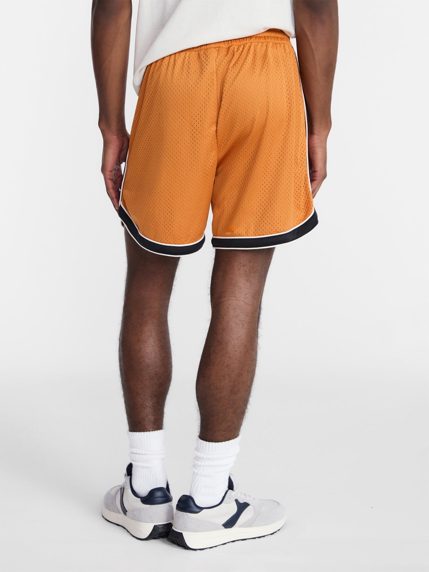 No Boundaries Solid and Printed Mesh Shorts, 5" Inseam, Men's XS-5XL