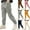 Gray, variant on Spazoro Boys Cargo Pants with Multi-Pockets, Soft & Warm Elastic Waist Solid Color Baggy Casual Jogger Pants for Boys Gray Size 3 T
