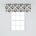 thumbnail image 2 of Ambesonne Vintage Window Valance, Skulls and Flowers, 54" X 18", Multicolor, 2 of 3