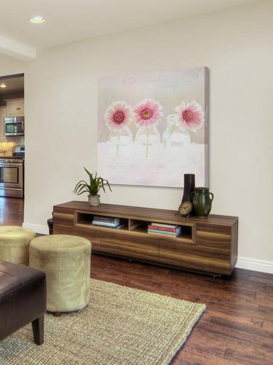 "3 Daisies" Painting Print on Wrapped Canvas