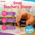 thumbnail image 2 of Promot Round Teacher Self-Inking Stamp for Grading & Feedback (Frown Face 3 Red), 2 of 7