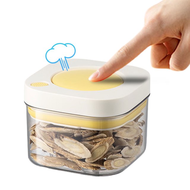 Caja Contenedor Sellado Almacenamiento Ajustada Alimentos Atertight 380/1100/1800ml Tipo Prensa Con Tapa A Prueba Humedad para Cajas