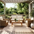 thumbnail image 2 of Koeckritz Rugs Nugget Special Ivory Forest Indoor/Outdoor Area Rug, 5' x 5', 2 of 8