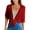 Red_#02, variant on Sewkxo Summer Cardigans for Women Lightweight Cropped Sheer Chiffon Shrug for Tie Front Elbow Sleeve Beach Cover Up Top,Gray M