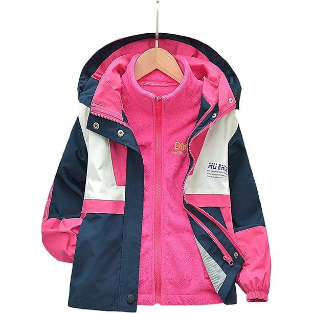 XZNGL Fleece Jacket Women Women Detachable Cap Waterproof and Windproof  Thick Three-In-One Jacket Outdoor Sports Warm Jacket Women Jacket Winter 