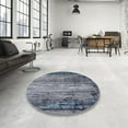 thumbnail image 4 of Ahgly Company Machine Washable Indoor Rectangle Industrial Modern Purple Navy Blue Area Rugs, 8' x 12', 4 of 7