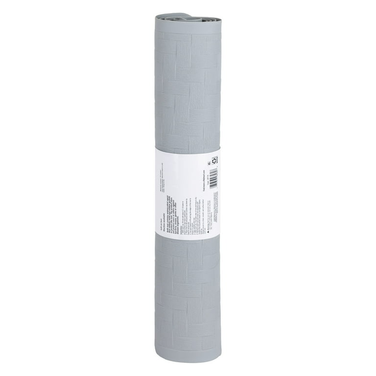 Mainstays Rubber Bath Mat with Suction Cups, Gray photo 6