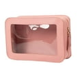 thumbnail image 4 of DOLITY Clear and Waterproof Makeup Bag Clear Window Clear Cosmetic Bag for Fitness pink, 4 of 8