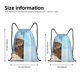 thumbnail image 2 of Fotbe Funny Cat Taking a Bath Bolsa Mochila con Cordón Estampada, Bolsa de Gimnasio Deportiva, Bolsa Cinch, Bolsa con Cordón para Hombres y Mujeres-Medium, 2 of 6