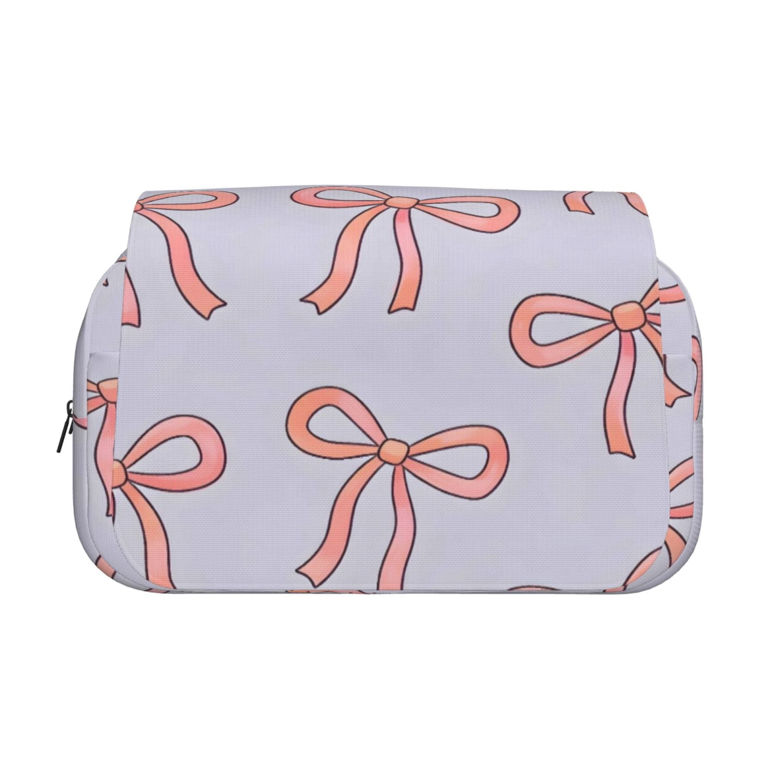 Large-Capacity Flip-Top Double-Layer Pencil Case, Multi-Functional Pocket Pen Case, Durable Stationery Organizer Pink Bow (3)