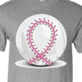 thumbnail image 4 of Inktastic Pink Breast Cancer Ribbon Baseball T-Shirt, 4 of 5