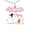 A001- Clear (Pink), variant on Hanging Ghosts Halloween Decor, 12 Inch Pink Halloween Door Sign Cute Pastel Halloween Decor for Home Welcome Door Sign for Halloween Party, 1 Pack