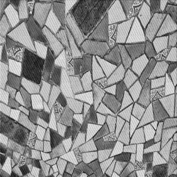 Ahgly Company Machine Washable Indoor Square Transitional Carbon Gray Area Rugs, 4' Square