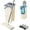 White, variant on MOQIN Mop and Bucket with Wringer Set, Hands Free Flat Floor Mop and Bucket, with 3/5/10 Washable Microfiber Pads, Wet and Dry Use, Home Floor Cleaning System for All Floor Types Window