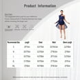 thumbnail image 5 of iiniim Lyrical Costumes for Women Chiffon Ballet Dance Dress Modern Contemporary Leotard Skirted Royal Blue S, 5 of 7