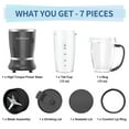thumbnail image 4 of La Reveuse Personal Size Blender 250 Watts Power for Shakes Smoothies Seasonings Sauces with 1 Piece 15 oz Cup,1 Piece 10 oz Mug,BPA Free (Black), 4 of 8