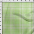 thumbnail image 4 of oneOone Cotton Jersey Light Green Fabric Check Quilting Supplies Print Sewing Fabric By The Yard 58 Inch Wide, 4 of 4
