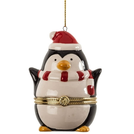 Penguin Trinket Box– Surprise Ornament Box fill to gift money, jewelry, engagement