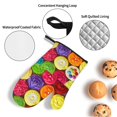 thumbnail image 3 of Daiia Brightly Colored Cupcakes Pattern Oven Mitts and Pot Holders 4 pcs Set,High Heat Resistant 500 Degree Extra Thicken Long Kitchen Cotton Oven Glove, 3 of 6