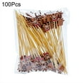 thumbnail image 2 of 100 Count Vintage Christmas Cocktail Picks - Disposable Bamboo Appetizer Skewers for Holiday Party, Fruit Platter, and Christmas Decorations, 2 of 9