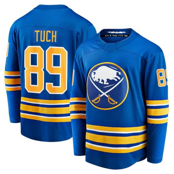 Men's Hockey Jersey Buffalo Sabres Tuch 89# Adult Sport Player Jersey-Royal —WE
