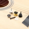 thumbnail image 5 of Unique Bargains Guitar Strap Button Buckle Lock Metal Small End Pins Sets Silver with Black Felt Washer for Guitar, 2 Set, 5 of 5
