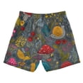 thumbnail image 2 of Kids' Beach Pants Comfortable Swim Trunks Cute Snails and Mushrooms Shorts for Pool Vacation and Lounge Wear Small, 2 of 8