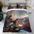 thumbnail image 4 of Planeta del Tesoro Conjunto de sábanas temático, trío de piezas, cómodo y amigable con la piel, diseño único, regalo de decoración para el hogar para familiares, amigos y fans,173cm *218cm, 4 of 6
