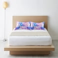 thumbnail image 6 of Yayeee Pillowcase Standard Size Set of 2 Satin Wrinkle Resistant Envelope Pillow Case, Pastel Pink Marble Pattern, 6 of 8