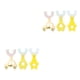 thumbnail image 4 of Qarigey Cepillo de de silicona para niños y niñas, 3 piezas, portátil, lavable, reutilizable, herramienta de de para Amarillo 3 piezas 2piezas, 4 of 6