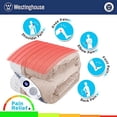 thumbnail image 4 of Westinghouse WH-HSF50-IVORY 50 x 60 in. Westinghouse Heated Sherpa to Flannel Throw, Beige, 4 of 6