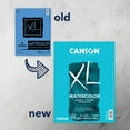 Canson XL Series Watercolor Pad, Heavyweight White Paper, Foldover