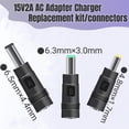 thumbnail image 3 of Adaptador de corriente 15V 2A Qnanw con cable de 2 m y 3 conectores DC, 3 of 7