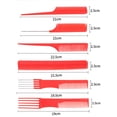 thumbnail image 2 of WEAVILUX 20Ud Peine Para Uso Diario Rojo Con Ergonómico Y Material Plástico Resistente, 2 of 7